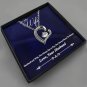 To My Wife From Husband Silver Plated Luxury Heart-Shaped Necklace