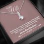 To My Wife From Husband Alluring Beauty Necklace With Message Card