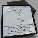 To My Wife From Husband Pendant Necklace With Message Card