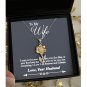 To My Wife From Husband Message Card Jewelry Necklace Gift