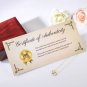 Husband Wife Not Eye To Eye Diamond Gold Necklace Message Card