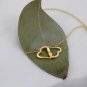 Husband Wife Not Eye To Eye Diamond Gold Necklace Message Card