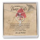 To My Beautiful Nurse Wife Stethoscope Necklace With Message Card Gift