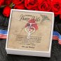 To My Beautiful Nurse Wife Stethoscope Necklace With Message Card Gift