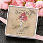 To My Beautiful Nurse Wife Stethoscope Necklace With Message Card Gift