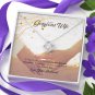 To My Gorgeous Wife Forever Love Knot Necklace With Message Card