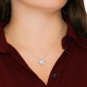 To My Gorgeous Wife Forever Love Knot Necklace With Message Card