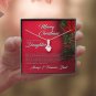 Merry Christmas To My Daugher Holiday Message Card Jewelry