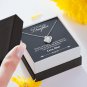 To My Daughter From Mom Message Card Necklace Jewelry