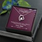 To My Daughter From Mom Necklace With Message Card Gift