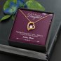 To My Daughter From Mom Necklace With Message Card Gift