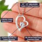 To My Daughter From Mom Necklace With Message Card Gift
