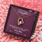 To My Daughter From Mom Necklace With Message Card Gift