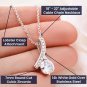 To My Daughter From Mom Message Card Gift Necklace Jewelry