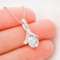 To My Daughter From Mom Message Card Gift Necklace Jewelry