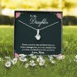 To My Daughter From Mom Message Card Gift Necklace Jewelry