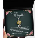 Gift From Mom To Daughter Necklace Message Card Jewelry