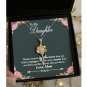Gift From Mom To Daughter Necklace Message Card Jewelry
