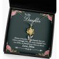 Gift From Mom To Daughter Necklace Message Card Jewelry