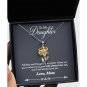 To My Daughter From Mom Necklace With Message Card