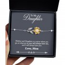 To Daughter From Mom Message Card Bracelet Jewelry
