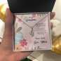 Easter Necklace Message Card Jewelry From Mom To Daughter