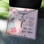 To My Daughter From Mom Easter Cross Necklace Message Gift Card