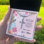 To My Daughter From Mom Easter Cross Necklace Message Gift Card