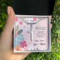 To My Daughter From Mom Easter Cross Necklace Message Gift Card