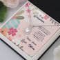 To My Daughter Easter Holiday Message Card Necklace Gift from Mom