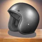 MOTORCYCLE RIDERS GREY METALIC 3/4 DOT APPROVED DAYTONA CRUISER OPEN FACE HELMET