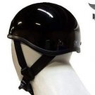 MEN'S MOTORCYCLE SOA BEANIE SHINY, MATT BLK 3 PLY NOVELTY HELMET W QUICK RELEASE