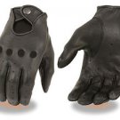 MEN'S PERFORATED UNLINED AMERICAN DEER SKIN GLOVES WITH SNAP CLOSURE BUTTERSOFT