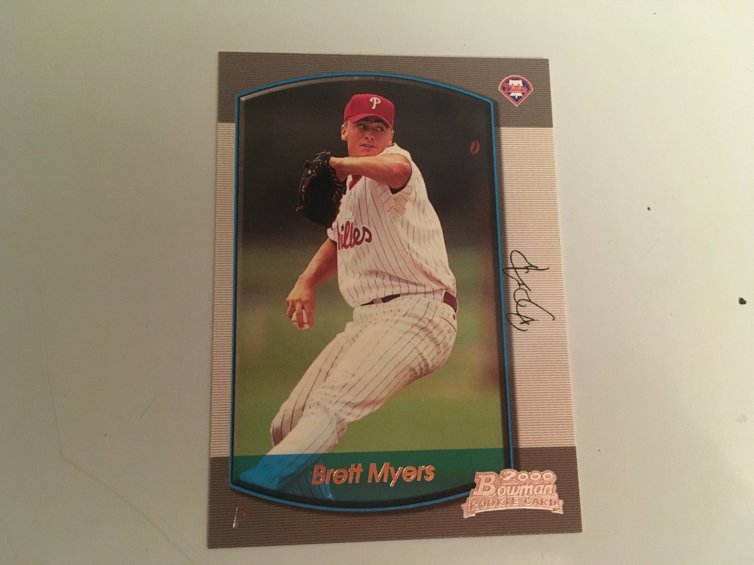 Brett Myers 2000 Bowman Philadelphia Phillies Rookie RC Baseball Card # 381