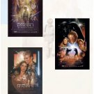 STAR WARS: EPISODE I, II, III Movie Poster Set