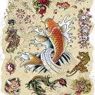 Tattoo Art Collage - Ed Hardy Poster