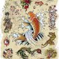 Tattoo Art Collage - Ed Hardy Poster