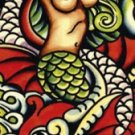 Mermaid - Ed Hardy Mini Door Poster