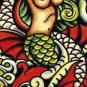 Mermaid - Ed Hardy Mini Door Poster