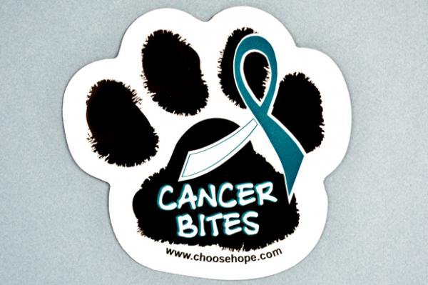 Cancer Bites® Pet Awareness Decal