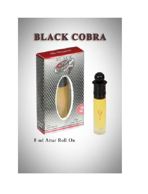 Al Nuaim Black Cobra 8ml Attar Perfume Oil Alcohol Free Natural Fragrance + Ship