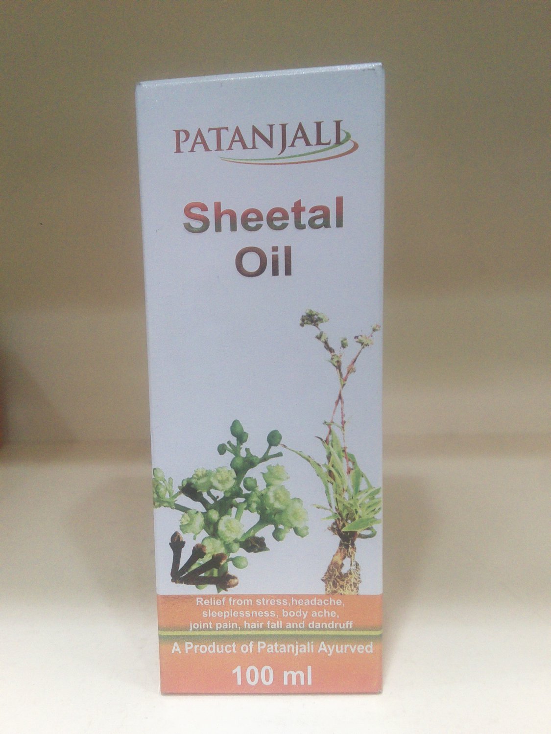Baba Ramdev Patanjali Sheetal Hair Oil 100ml Free Shipping