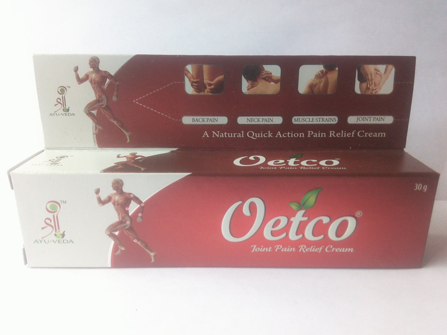 Oetco 30gm Herbal Ayurvedic Joint Pain Relife Cream Shree Ayu-veda Free Shipping