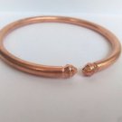 Pure copper cratched Rounded Bracelet Cuff Kada Kadaa - Men Women - Fashion