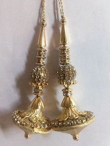 Decorative Indian Blouse Latkans Tassels Beaded Accessories Sewing By 1 Pair