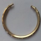 High Quality Brass Scratched Rounded Bracelet Cuff Kada Cut Men Women - Fashion
