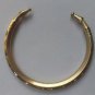 High Quality Brass Scratched Rounded Bracelet Cuff Kada Cut Men Women - Fashion