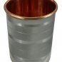 Copper SS Ayurvedic Glass Cup Storage Drinking Water health Yoga Free Shipping