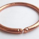 Pure copper THICK cratched Rounded Bracelet Cuff Kada Kadaa - Men Fashion+ Ship