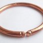 Pure copper THICK cratched Rounded Bracelet Cuff Kada Kadaa - Men Fashion+ Ship